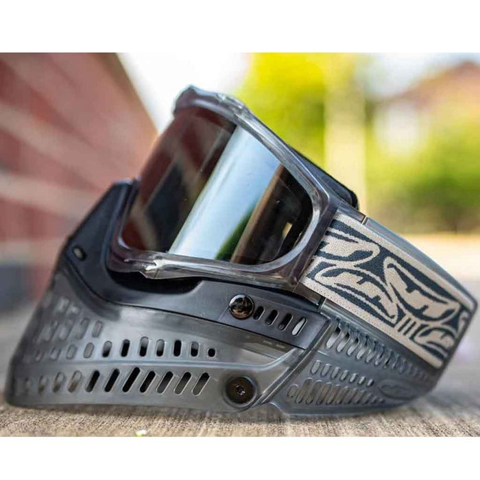 JT Proflex Paintball Mask - Ice Series Stratus Smoke W/ Chrome Lens