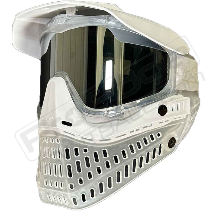 JT Proflex Paintball Mask - White Out - Clear White