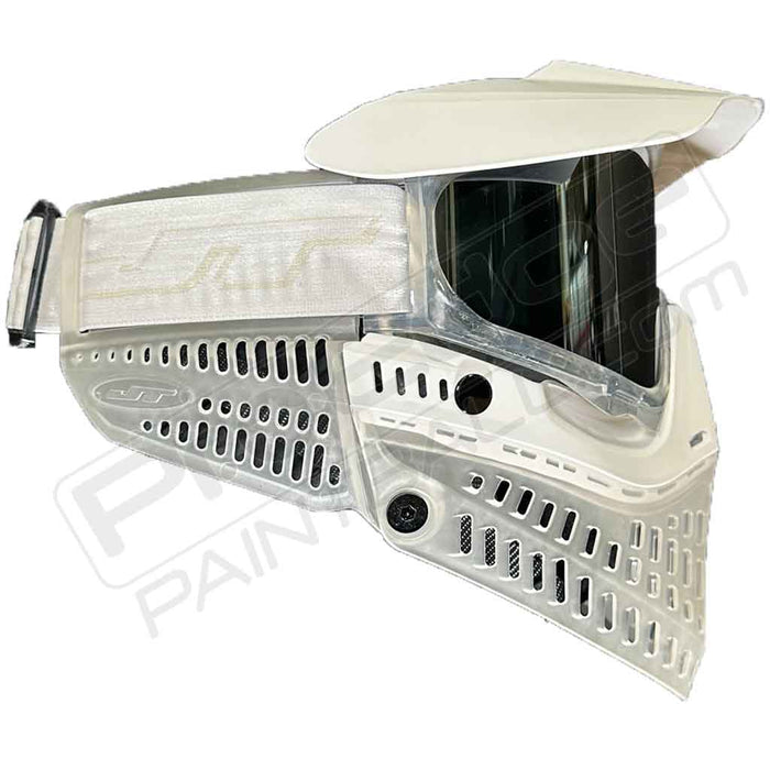JT Proflex Paintball Mask - White Out - Clear White