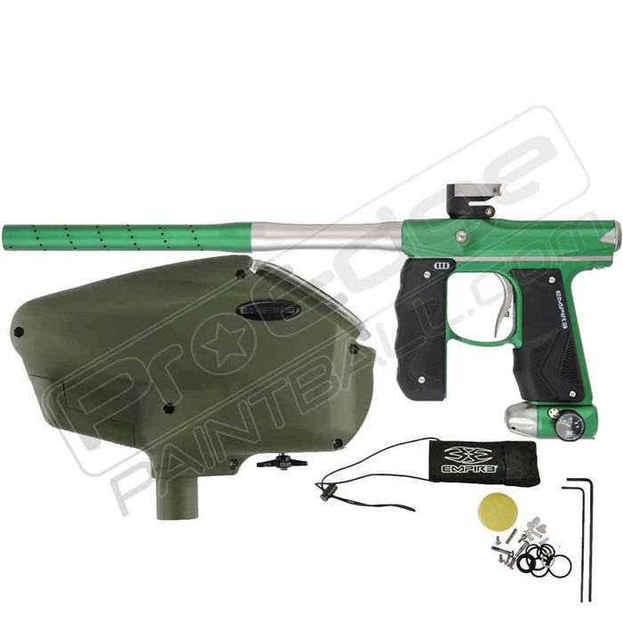 Empire Mini GS with 2 Piece Barrel and Empire Halo Too Loader Olive