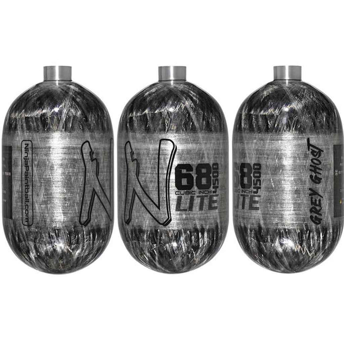 Ninja Lite Carbon Fiber Tank 68 4500 - Grey Ghost - Choose Regulator