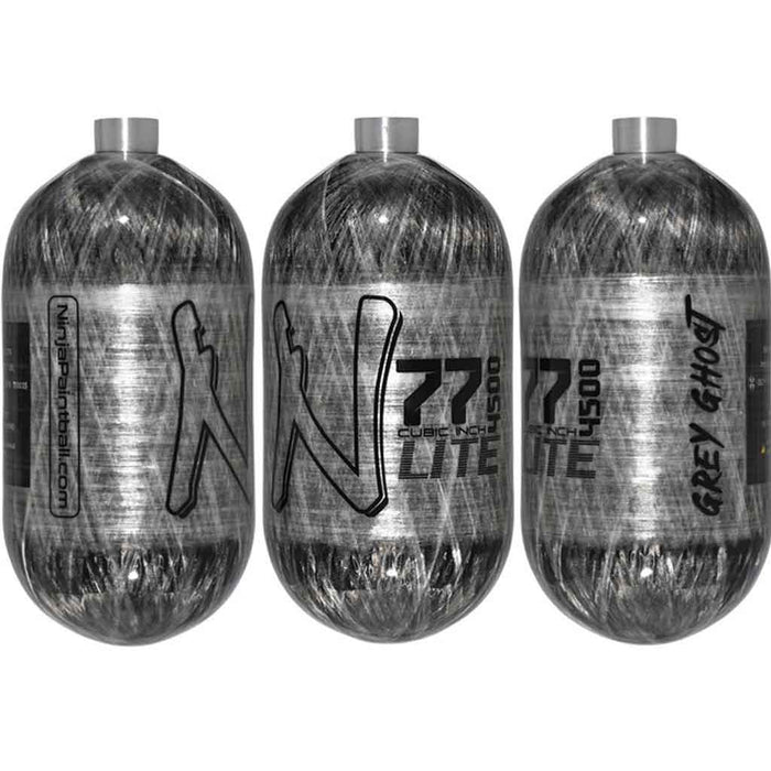 Ninja Lite Carbon Fiber Tank 77 4500 - Grey Ghost - Choose Regulator