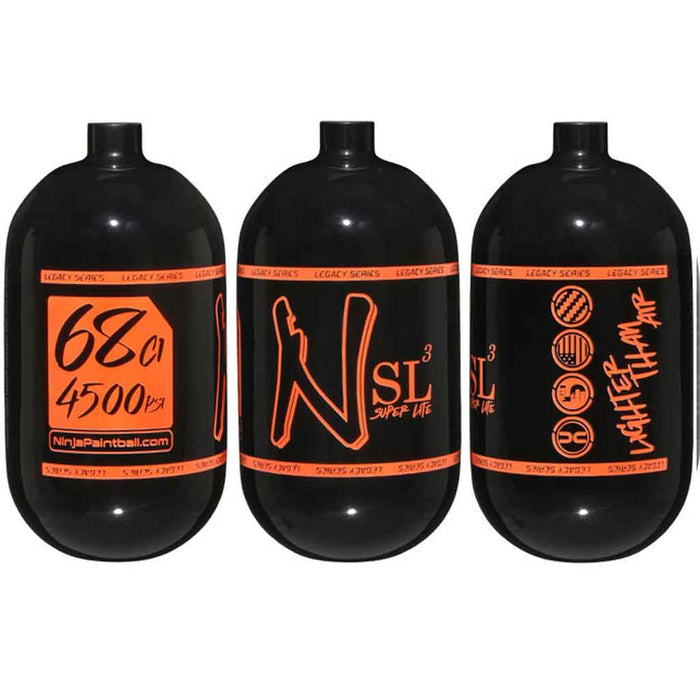 Ninja SL3 Carbon Fiber Tank 68 4500 - Gloss Black Orange - Choose Regulator