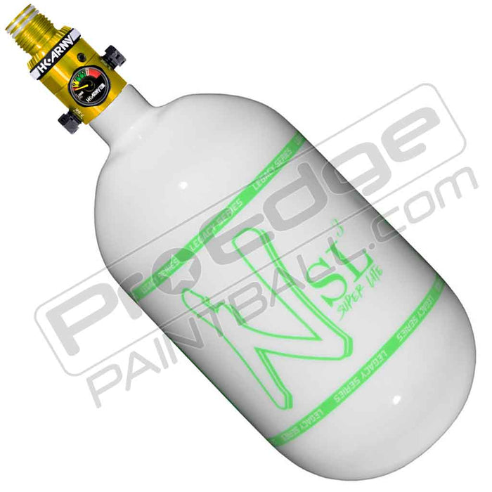 Ninja SL3 Carbon Fiber Tank 68 4500 - Gloss White Green - Choose Regulator