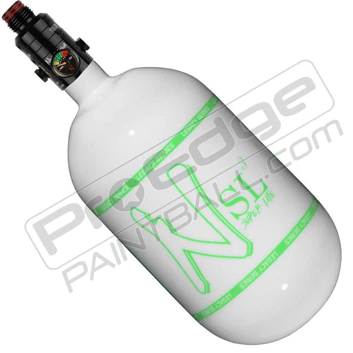 Ninja SL3 Carbon Fiber Tank 68 4500 - Gloss White Green - Choose Regulator