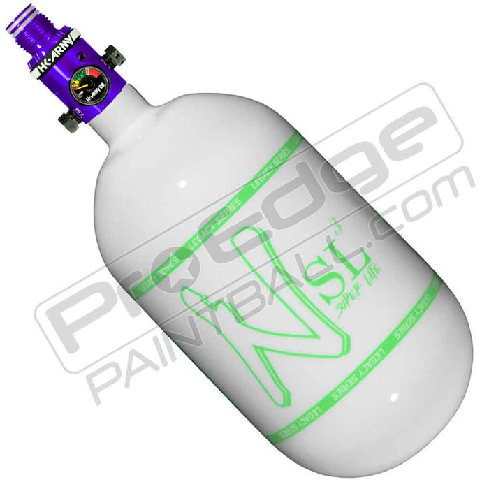 Ninja SL3 Carbon Fiber Tank 68 4500 - Gloss White Green - Choose Regulator