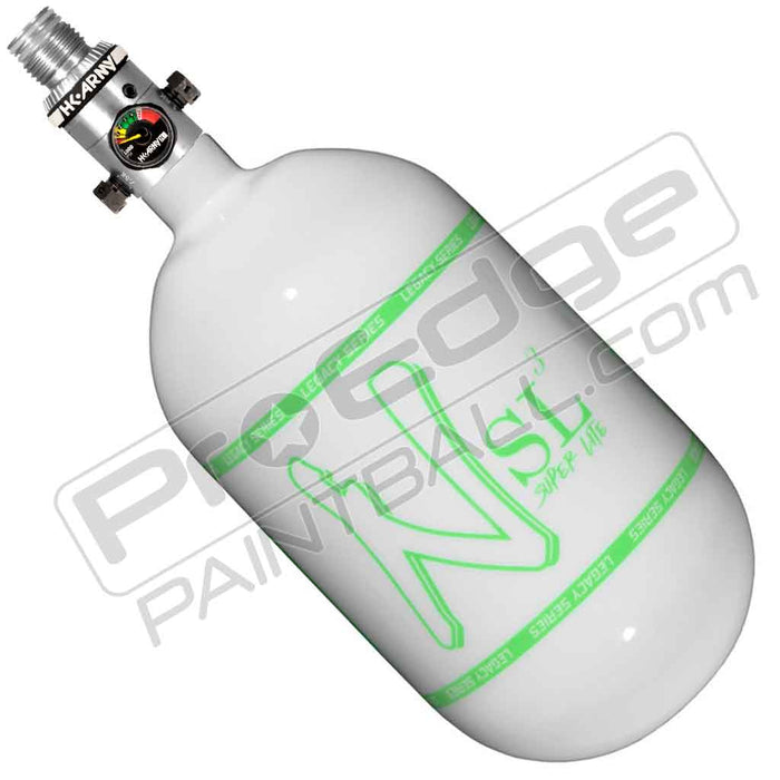 Ninja SL3 Carbon Fiber Tank 68 4500 - Gloss White Green - Choose Regulator