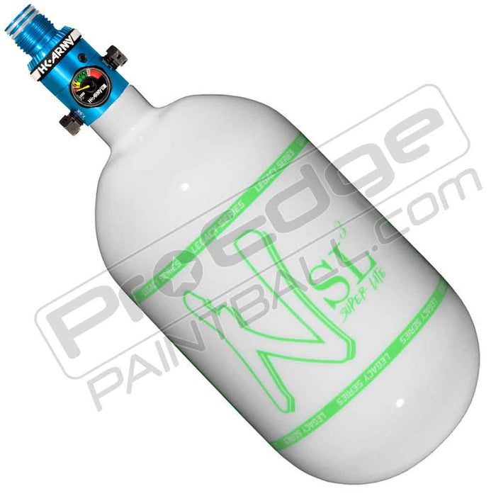 Ninja SL3 Carbon Fiber Tank 68 4500 - Gloss White Green - Choose Regulator