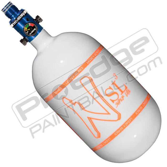 Ninja SL3 Carbon Fiber Tank 68 4500 - Gloss White Orange - Choose Regulator