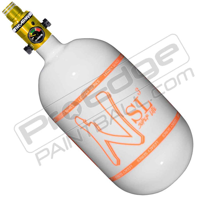 Ninja SL3 Carbon Fiber Tank 68 4500 - Gloss White Orange - Choose Regulator