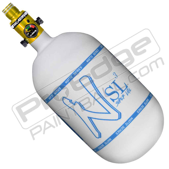 Ninja SL3 Carbon Fiber Tank 68 4500 - Matte White Blue - Choose Regulator