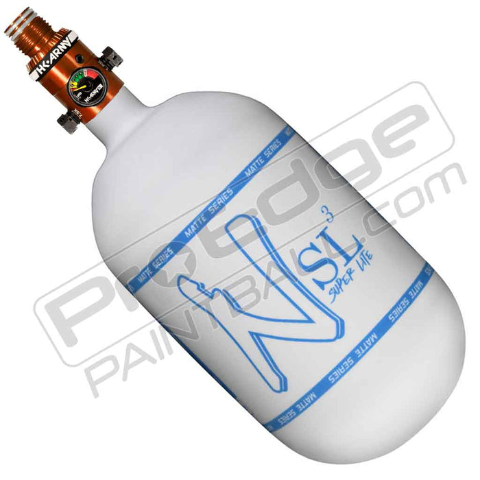 Ninja SL3 Carbon Fiber Tank 68 4500 - Matte White Blue - Choose Regulator