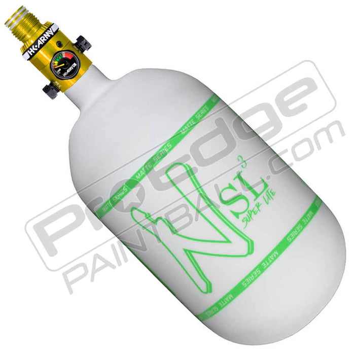 Ninja SL3 Carbon Fiber Tank 68 4500 - Matte White Green - Choose Regulator