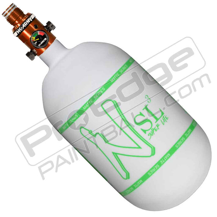 Ninja SL3 Carbon Fiber Tank 68 4500 - Matte White Green - Choose Regulator