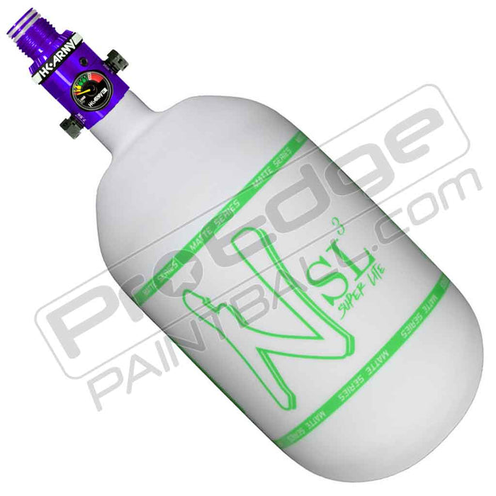 Ninja SL3 Carbon Fiber Tank 68 4500 - Matte White Green - Choose Regulator