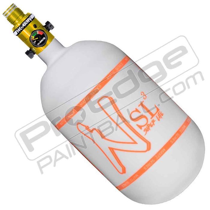 Ninja SL3 Carbon Fiber Tank 68 4500 - Matte White Orange - Choose Regulator