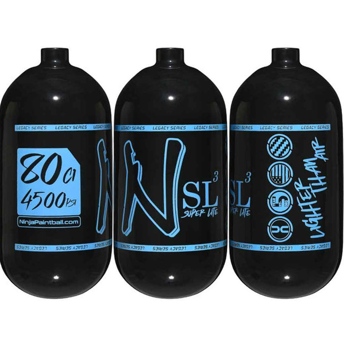 Ninja SL3 Carbon Fiber Tank 80 4500 - Gloss Black Blue - Choose Regulator