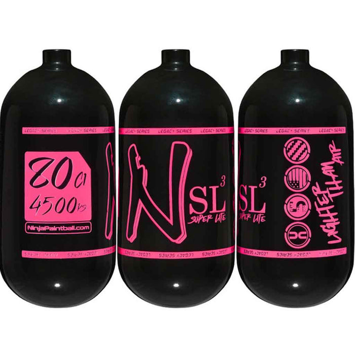 Ninja SL3 Carbon Fiber Tank 80 4500 - Gloss Black Pink - Choose Regulator