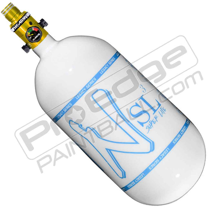 Ninja SL3 Carbon Fiber Tank 80 4500 - Gloss White Blue - Choose Regulator