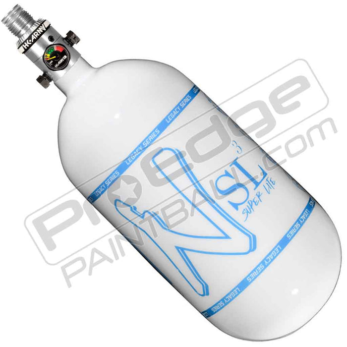 Ninja SL3 Carbon Fiber Tank 80 4500 - Gloss White Blue - Choose Regulator