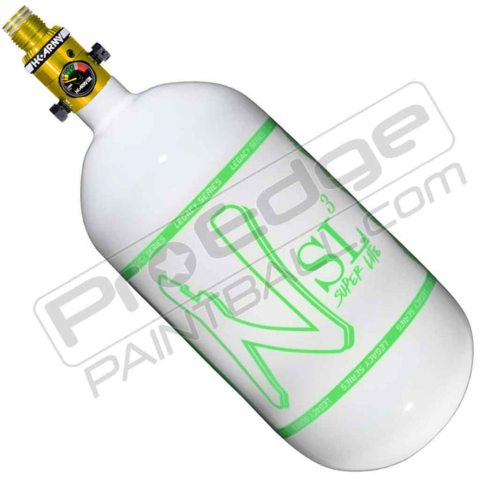 Ninja SL3 Carbon Fiber Tank 80 4500 - Gloss White Green - Choose Regulator