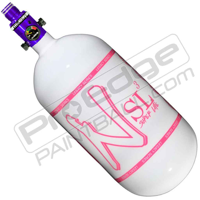 Ninja SL3 Carbon Fiber Tank 80 4500 - Gloss White Pink - Choose Regulator