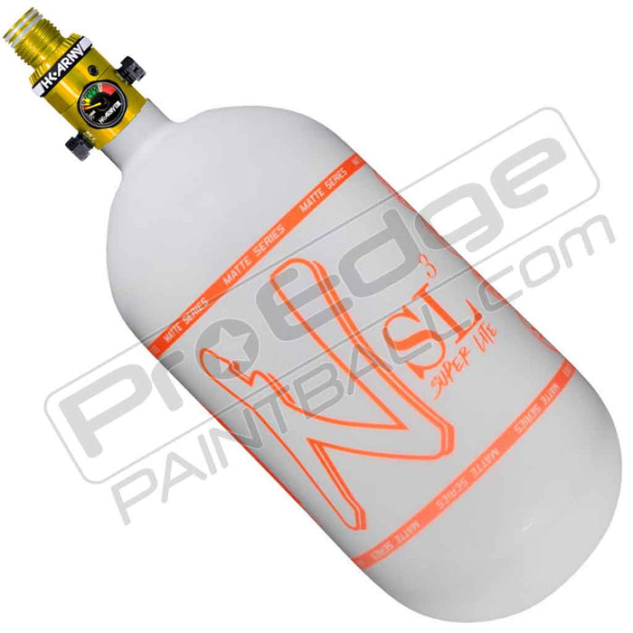 Ninja SL3 Carbon Fiber Tank 80 4500 - Matte White Orange - Choose Regulator