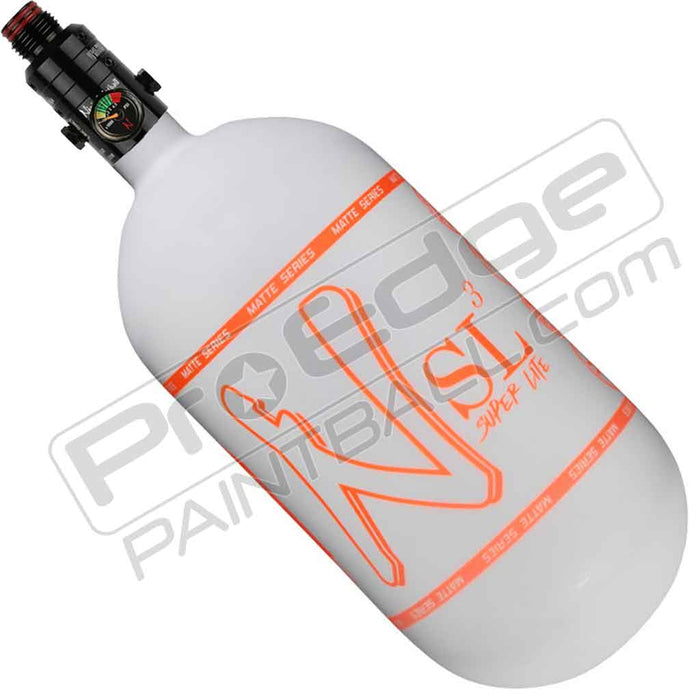 Ninja SL3 Carbon Fiber Tank 80 4500 - Matte White Orange - Choose Regulator