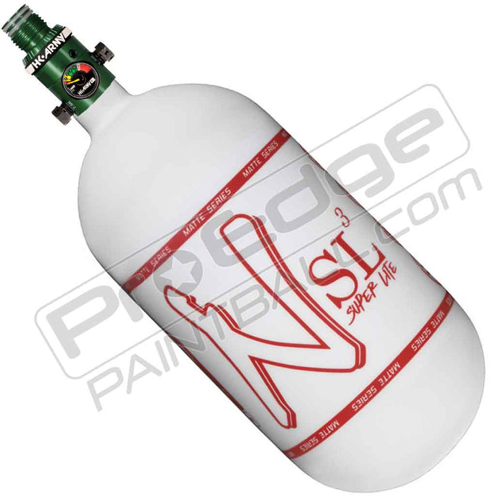 Ninja SL3 Carbon Fiber Tank 80 4500 - Matte White Red - Choose Regulator
