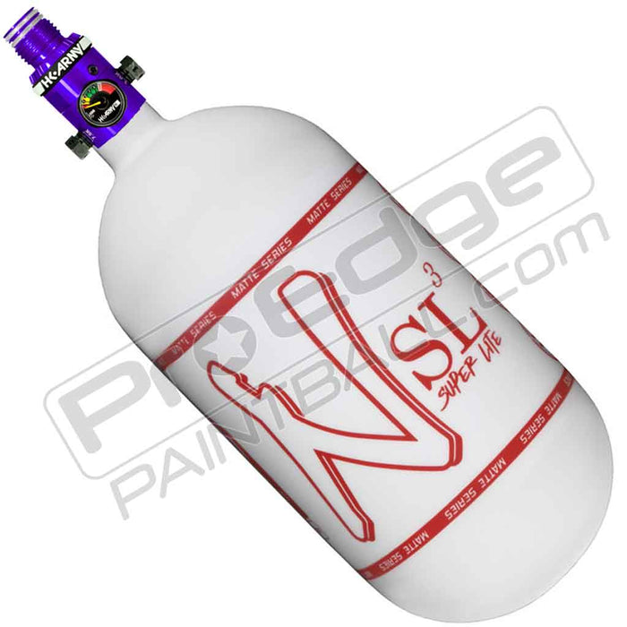 Ninja SL3 Carbon Fiber Tank 80 4500 - Matte White Red - Choose Regulator