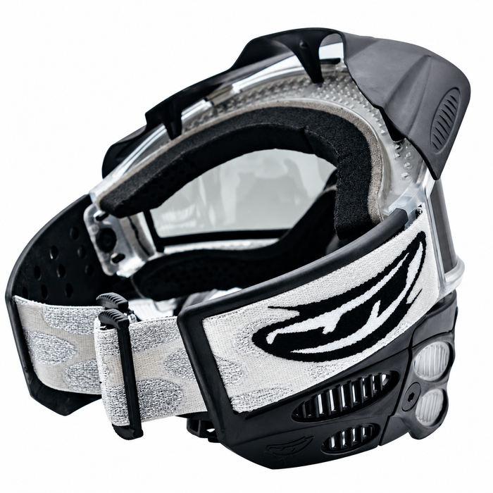 JT Flex 9 Paintball Mask - Black Clear - Choose Lens Color
