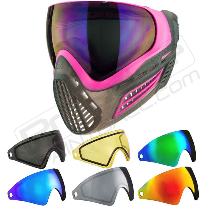 Virtue VIO Ascend Paintball Mask - Black Pink SE - Choose Lens Color (19435)