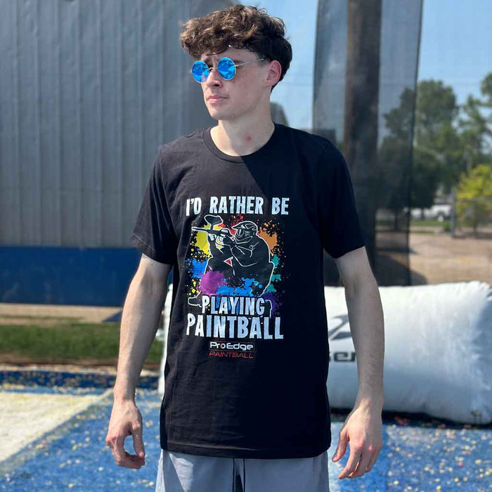 I'd Rather Be Playing Paintball T Shirt