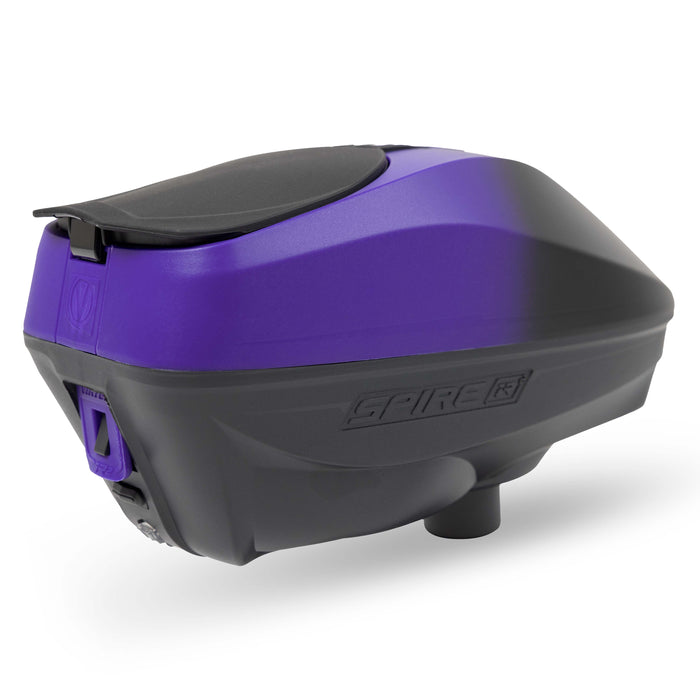 Virtue Spire IR2 Paintball Hopper - Purple Black Fade