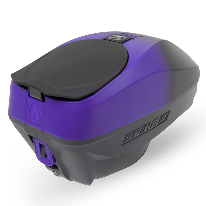 Virtue Spire IR2 Paintball Hopper - Purple Black Fade
