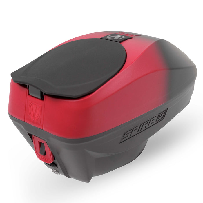 Virtue Spire IR2 Paintball Hopper - Red Black Fade