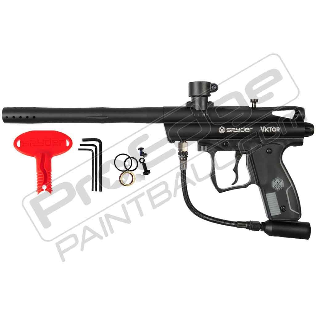 Kingman Spyder Victor Paintball Gun Diamond Black — Pro Edge Paintball