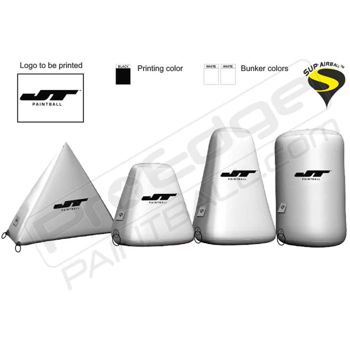Sup Air NXL Paintball Bunkers - JT Paintball Solid Logo White  - Choose Bunker