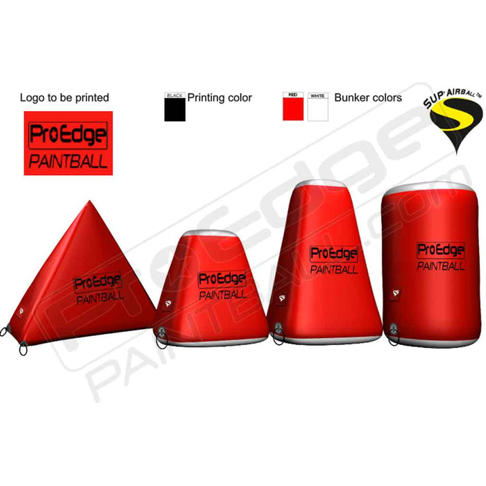 Sup Air NXL Paintball Bunkers - Pro Edge Paintball Red/White - Choose Bunker