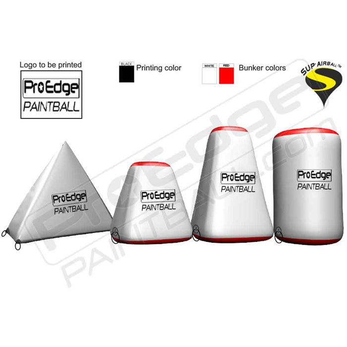 Sup Air NXL Paintball Bunkers - Pro Edge Paintball White/Red - Choose Bunker