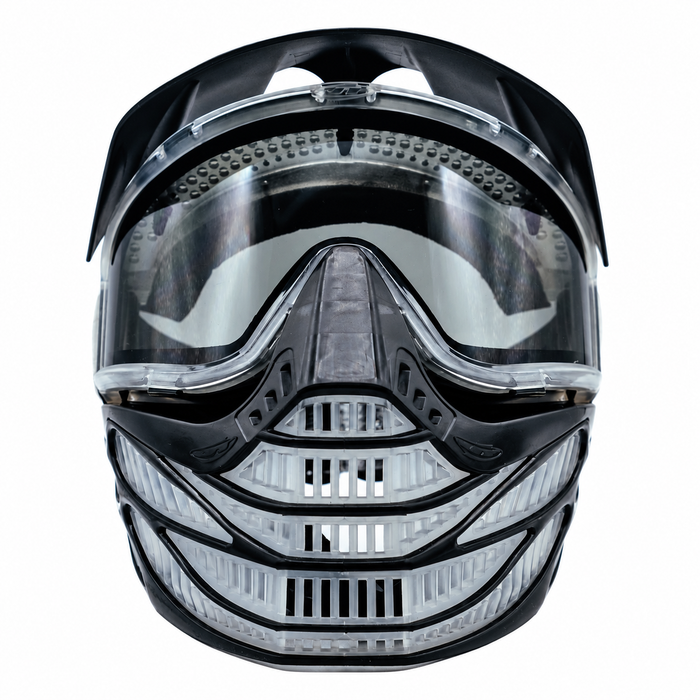 JT Flex 9 Paintball Mask - Black Clear - Choose Lens Color
