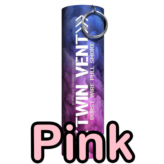 Enola Gaye Twin Vent - Gender Reveal Smoke Grenade - PICKUP IN STORE ONLY - PINK