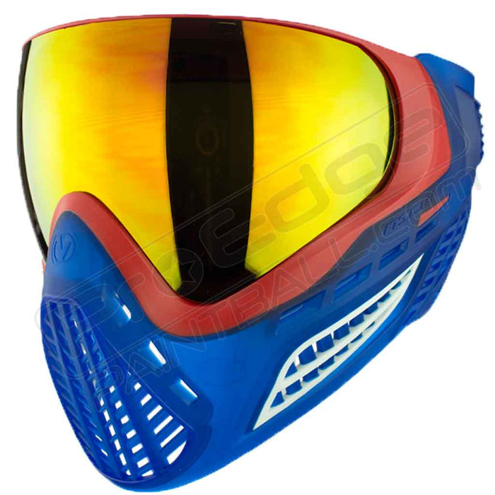 Virtue VIO Ascend Paintball Mask - Crystal Patriot - Choose Lens Color (SKU 10280)