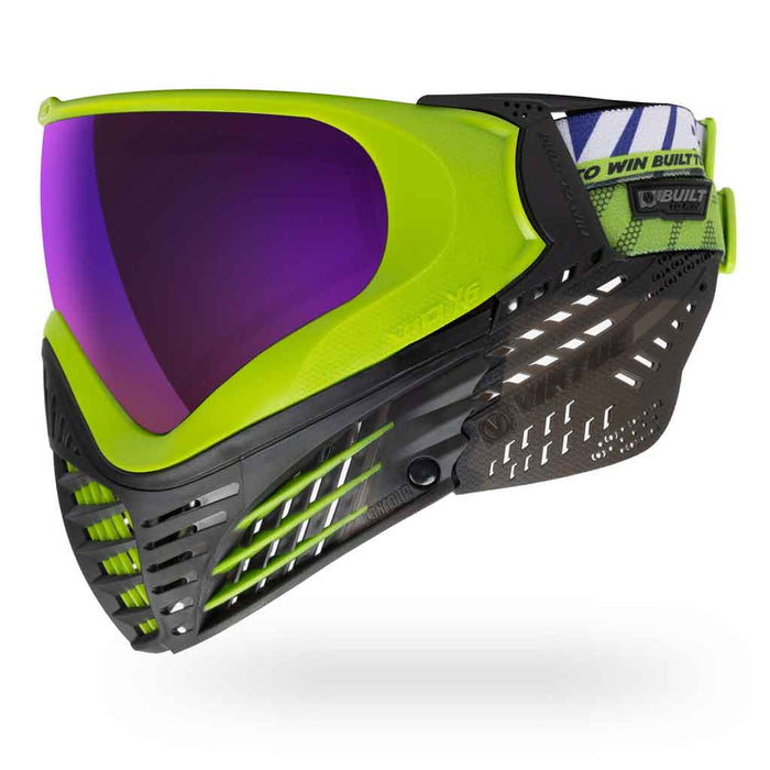 Virtue VIO X6 Thermal Paintball Mask - Acid Black - Choose Lens Color (SKU 18063)