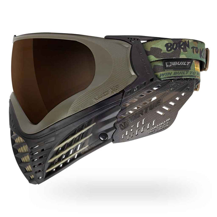 Virtue VIO X6 Thermal Paintball Mask - Desert Storm - Choose Lens Color (SKU 18137)