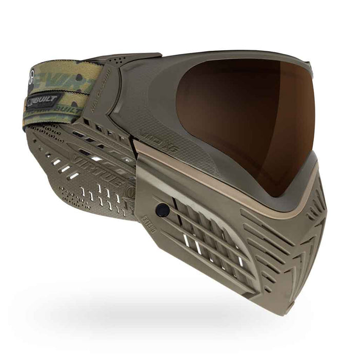 Virtue VIO X6 Thermal Paintball Mask - Desert Storm - Choose Lens Color (SKU 18137)