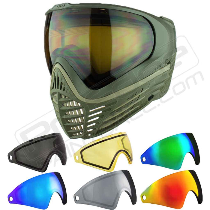 Virtue VIO X6 Thermal Paintball Mask - Desert Storm - Choose Lens Color (SKU 18137)