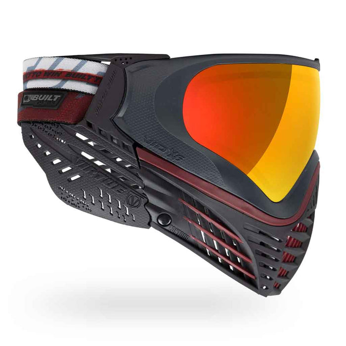 Virtue VIO X6 Thermal Paintball Mask - Red Fire - Choose Lens Color (SKU 18216)