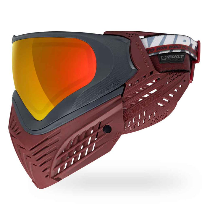 Virtue VIO X6 Thermal Paintball Mask - Red Fire - Choose Lens Color (SKU 18216)