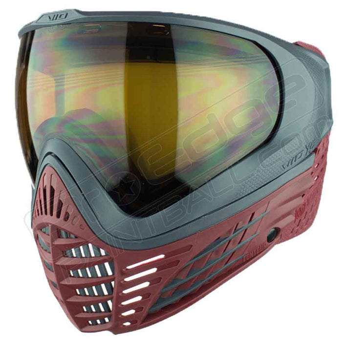 Virtue VIO X6 Thermal Paintball Mask - Red Fire - Choose Lens Color (SKU 18216)